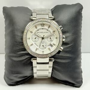 Michael Kors Parker MK5353 Chronograph White Dial Stainless Steel Women's Watch